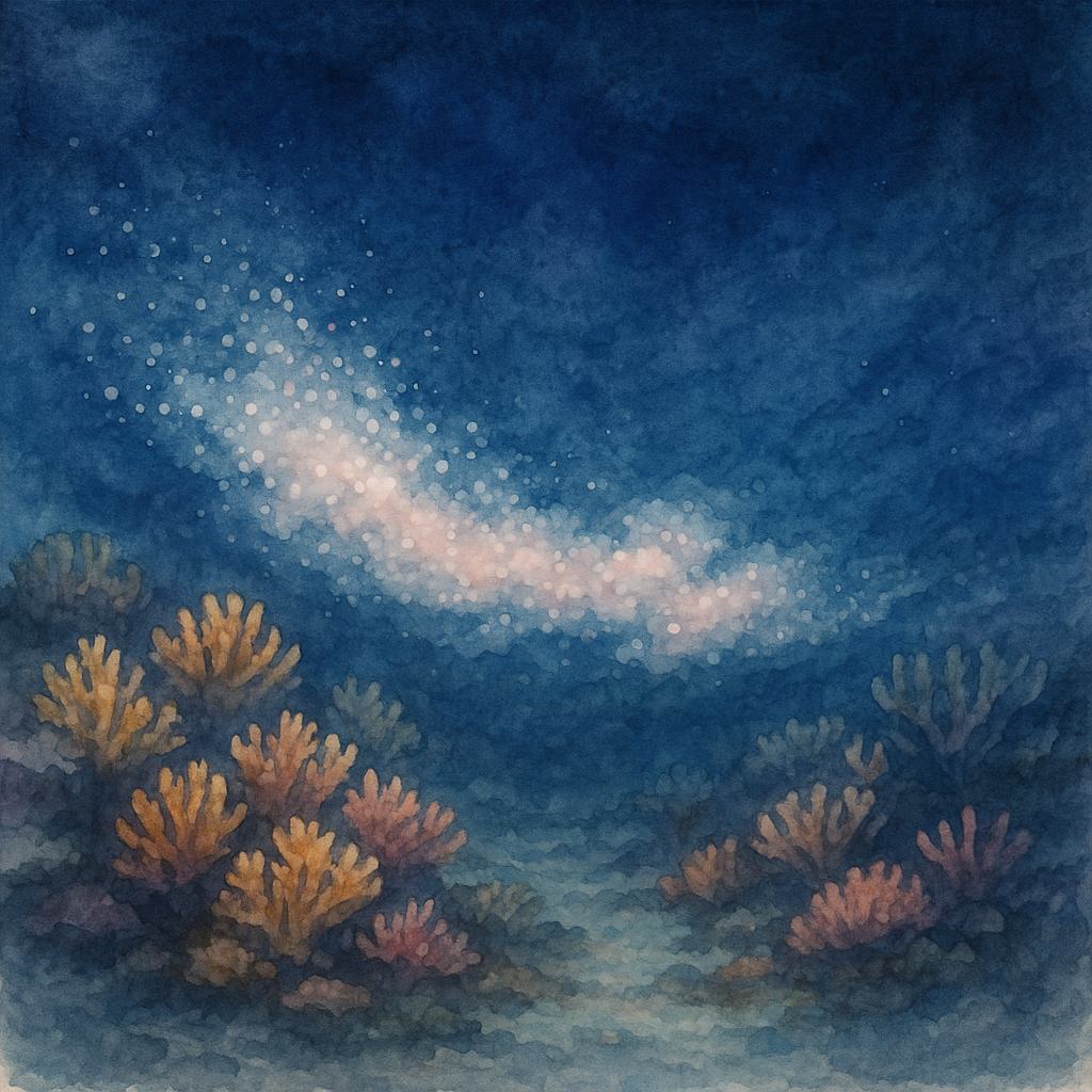 What is coral spawning and how does it support marine ecosystems?