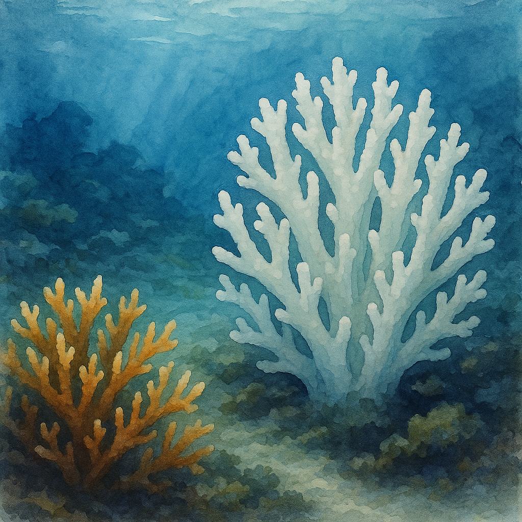 What is coral bleaching and how does it affect marine ecosystems?