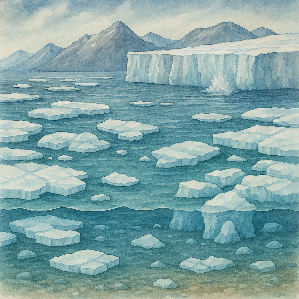 What is glacier retreat and how does it affect marine ecosystems?